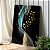Quadro Decorativo Canvas Penas Abstratas e Pássaros Dourados Vertical - Imagem 3