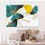 Quadro Decorativo Canvas Folhas de Lótus Coloridas em Fundo Suave Horizontal - Imagem 4