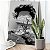 Quadro Decorativo Canvas Retrato de Mulher sem Rosto Preto e Branco Vertical - Imagem 4