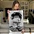 Quadro Decorativo Canvas Retrato de Mulher sem Rosto Preto e Branco Vertical - Imagem 5