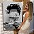 Quadro Decorativo Canvas Retrato de Mulher sem Rosto Preto e Branco Vertical - Imagem 6