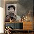 Quadro Decorativo Canvas Retrato de Mulher sem Rosto Preto e Branco Vertical - Imagem 2