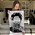 Quadro Decorativo Canvas Retrato de Mulher sem Rosto Preto e Branco Vertical - Imagem 5