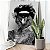 Quadro Decorativo Canvas Retrato de Mulher sem Rosto Preto e Branco Vertical - Imagem 4