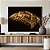 Quadro Decorativo Canvas Asa Direita de Pássaro Dourado Golden Fundo Preto Horizontal - Imagem 2