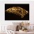 Quadro Decorativo Canvas Asa Direita de Pássaro Dourado Golden Fundo Preto Horizontal - Imagem 5