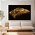 Quadro Decorativo Canvas Asa Esquerda de Pássaro Dourado Golden Fundo Preto Horizontal - Imagem 4