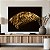 Quadro Decorativo Canvas Asa Esquerda de Pássaro Dourado Golden Fundo Preto Horizontal - Imagem 5