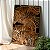 Quadro Decorativo Canvas Asbtrato Moderno de Folhas Douradas Elegantes Vertical - Imagem 2