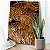 Quadro Decorativo Canvas Asbtrato Moderno de Folhas Douradas Elegantes Vertical - Imagem 4