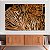 Quadro Decorativo Canvas Asbtrato Moderno de Folhas Douradas Elegantes Horizontal - Imagem 3