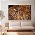 Quadro Decorativo Canvas Asbtrato Moderno de Folhas Douradas Elegantes Horizontal - Imagem 4