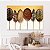 Quadro Decorativo Canvas Composição Abstrata de Folhas em Tons Terrosos Horizontal - Imagem 3