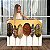 Quadro Decorativo Canvas Composição Abstrata de Folhas em Tons Terrosos Horizontal - Imagem 1