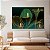 Quadro Decorativo Canvas Composição Abstrata de Flores Copo de Leite Verdes Horizontal - Imagem 3