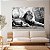 Quadro Decorativo Canvas Animais Leão Deitado Savana Preto e Branco Horizontal - Imagem 3