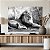 Quadro Decorativo Canvas Animais Leão Deitado Savana Preto e Branco Horizontal - Imagem 4