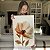 Quadro Decorativo Canvas Flor em Tons Terrosos Pétalas Finas Vertical - Imagem 4