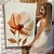 Quadro Decorativo Canvas Flor em Tons Terrosos Pétalas Finas Vertical - Imagem 5