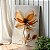 Quadro Decorativo Canvas Flor em Tons Terrosos Pétalas Finas Vertical - Imagem 3