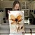 Quadro Decorativo Canvas Flor em Tons Terrosos Pétalas Finas Vertical - Imagem 4