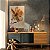 Quadro Decorativo Canvas Flor em Tons Terrosos Pétalas Finas Vertical - Imagem 3
