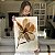 Quadro Decorativo Canvas Flor em Tons Terrosos Pétalas Finas Vertical - Imagem 4