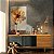 Quadro Decorativo Canvas Flor e Fundo em Tons Terrosos Pétalas Finas Vertical - Imagem 3