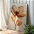 Quadro Decorativo Canvas Flor em Tons Terrosos Pétalas Finas Vertical - Imagem 2