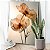 Quadro Decorativo Canvas Flores em Tons Terrosos Pétalas Finas Vertical - Imagem 3