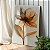 Quadro Decorativo Canvas Flor em Tons Terrosos Pétalas Finas Vertical - Imagem 2