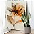 Quadro Decorativo Canvas Flor em Tons Terrosos Pétalas Finas Vertical - Imagem 1