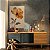 Quadro Decorativo Canvas Flor em Tons Terrosos Pétalas Finas Vertical - Imagem 3