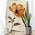 Quadro Decorativo Canvas Flor em Tons Terrosos Pétalas Finas Vertical - Imagem 2