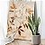 Quadro Decorativo Canvas Ramos Folhas em Tons Terrosos Vertical - Imagem 1