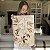 Quadro Decorativo Canvas Ramos Folhas em Tons Terrosos Vertical - Imagem 4