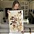 Quadro Decorativo Canvas Ramos Folhas em Tons Terrosos Vertical - Imagem 4