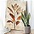 Quadro Decorativo Canvas Ramos Folhas em Tons Terrosos Vertical - Imagem 2