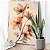 Quadro Decorativo Canvas Quarteto Flores em Tons Terrosos Vertical - Imagem 3