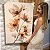 Quadro Decorativo Canvas Quarteto Flores em Tons Terrosos Vertical - Imagem 5