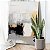 Quadro Decorativo Canvas Abstrato Pintura Preto Branco e Dourado Vertical - Imagem 2