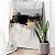 Quadro Decorativo Canvas Abstrato Pintura Preto Branco e Dourado Vertical - Imagem 2