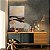 Quadro Decorativo Canvas Abstrato Pintura Preto Branco e Dourado Vertical - Imagem 3