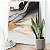 Quadro Decorativo Canvas Abstrato Pintura Preto Branco e Dourado Vertical - Imagem 1