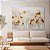 Quadro Decorativo Canvas Pintura Flores Douradas Horizontal - Imagem 3