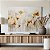 Quadro Decorativo Canvas Pintura Flores Douradas Horizontal - Imagem 4