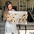 Quadro Decorativo Canvas Pintura Flores Douradas Horizontal - Imagem 6