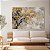 Quadro Decorativo Canvas Pintura Árvore Folhas Amarelas Ipê Horizontal - Imagem 5