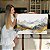 Quadro Decorativo Canvas Abstrato Pintura Tons de Cinza e Dourado Horizontal - Imagem 7
