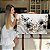 Quadro Decorativo Canvas Composição Flores e Borboleta Azuis Detalhes Dourados Horizontal - Imagem 7